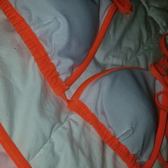 Orange bikini 2 pc medium nwot - Picture 4 of 9